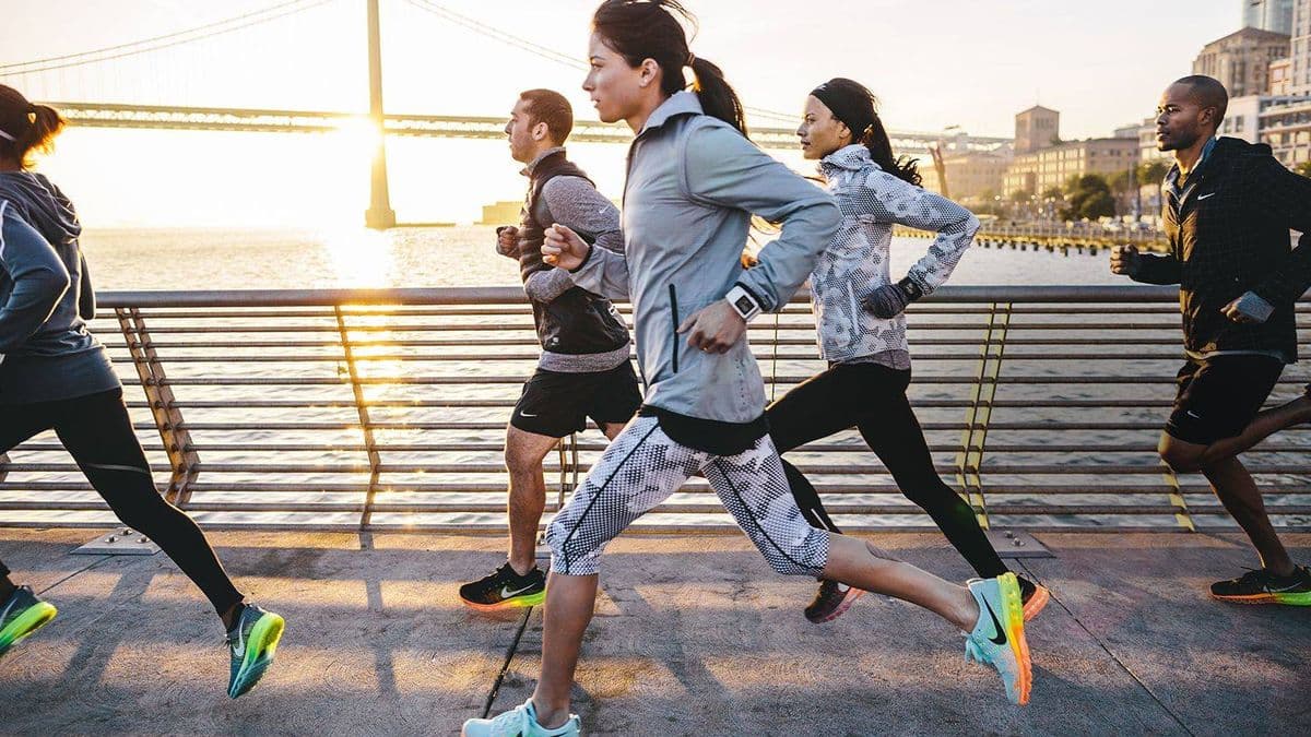 Runners at dawn
