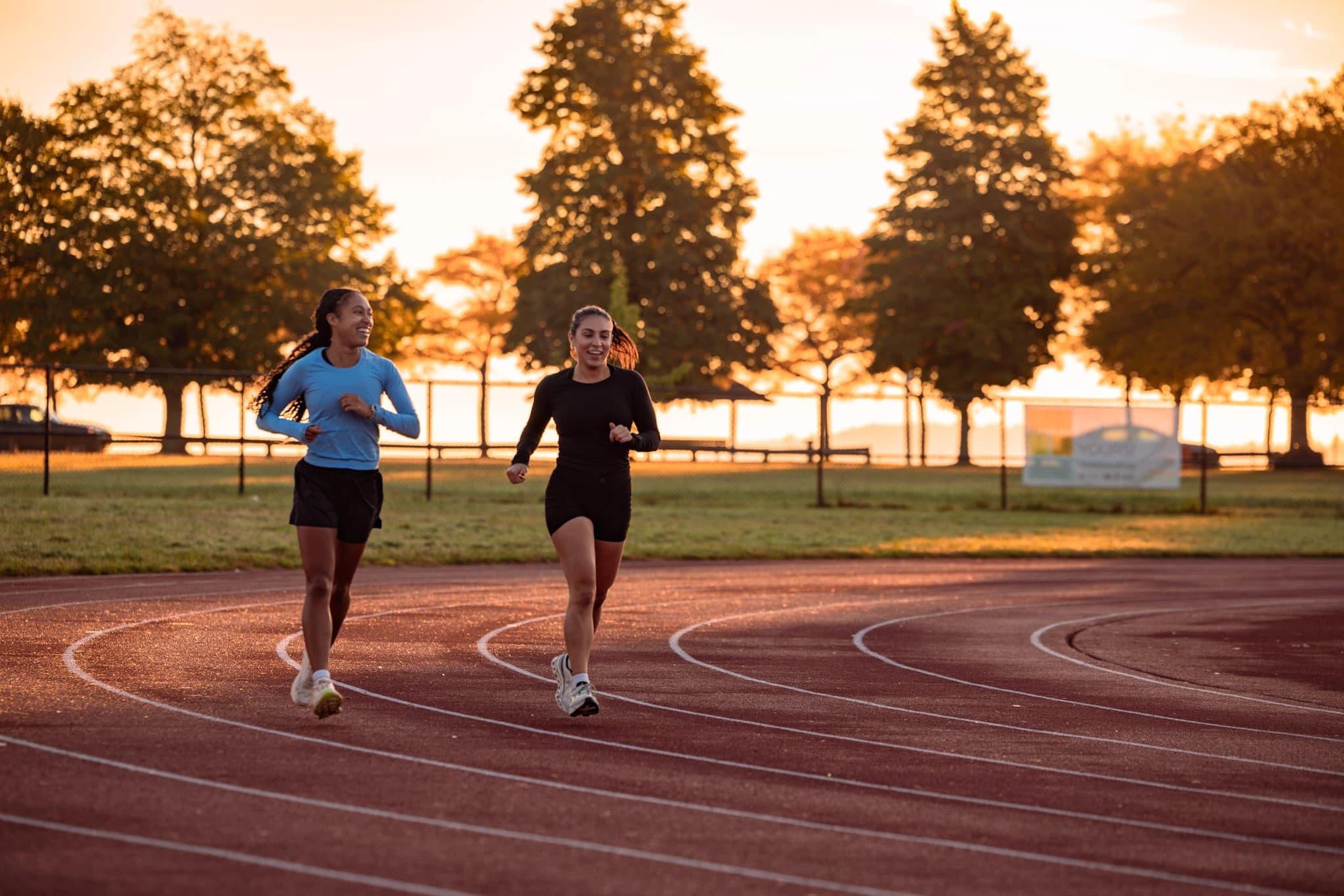 Runners on track